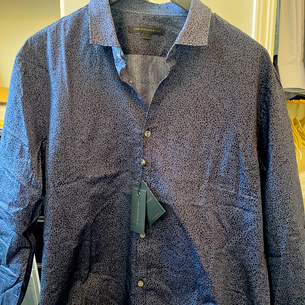 John Varvatos long sleeved button down.